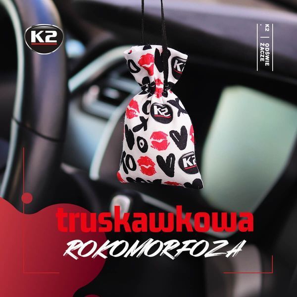 Ароматизатор для салону авто Roko Kiss полуниця 25 г K20313 фото