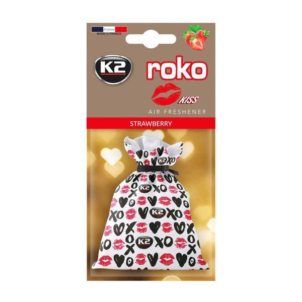 Ароматизатор для салону авто Roko Kiss полуниця 25 г K20313 фото