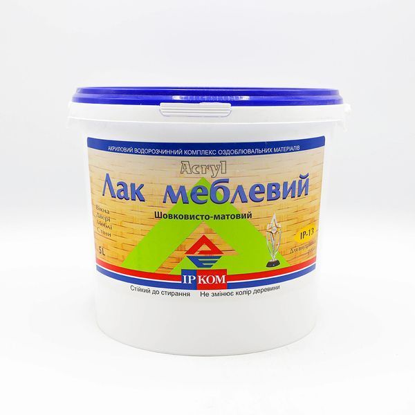 Лак меблів ProCristal Lacquer Furniture IP-13, шовковисто-матовий, 5 л 1723981706 фото