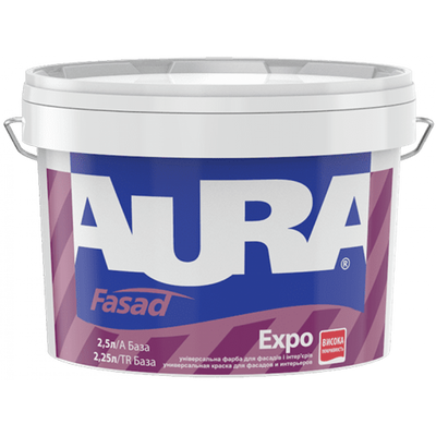 Фарба акрилатна водоемульсійна Aura Fasad Expo мат білий 2.5 л (38687) 38290 фото