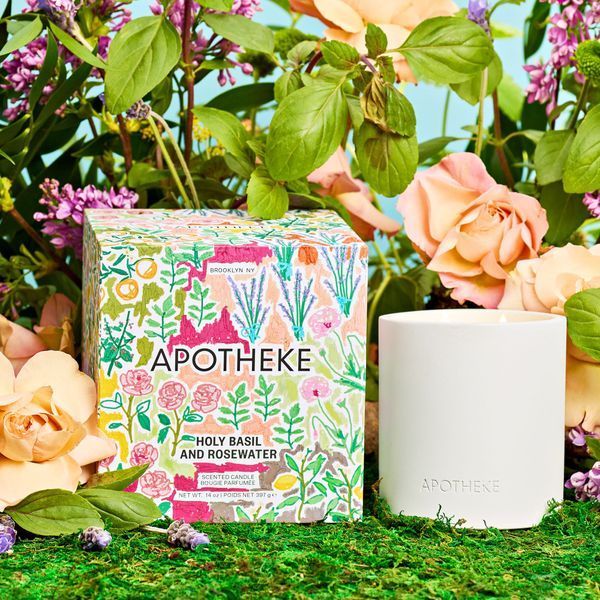 Косметичний засіб Apotheke Holy Basil and Rosewater 2-Wick Concrete Candle, 414 мл КОСМ04626 фото