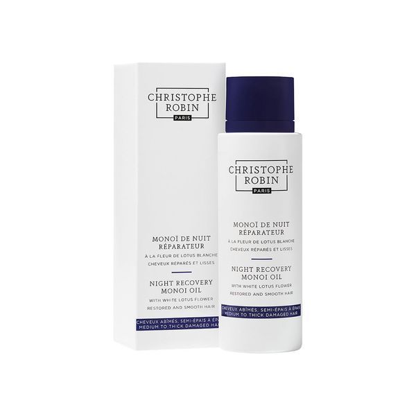 Косметичний засіб Christophe Robin Night Recovery Mono&iuml; Oil with White Lotus Flower, 98 мл КОСМ03176 фото