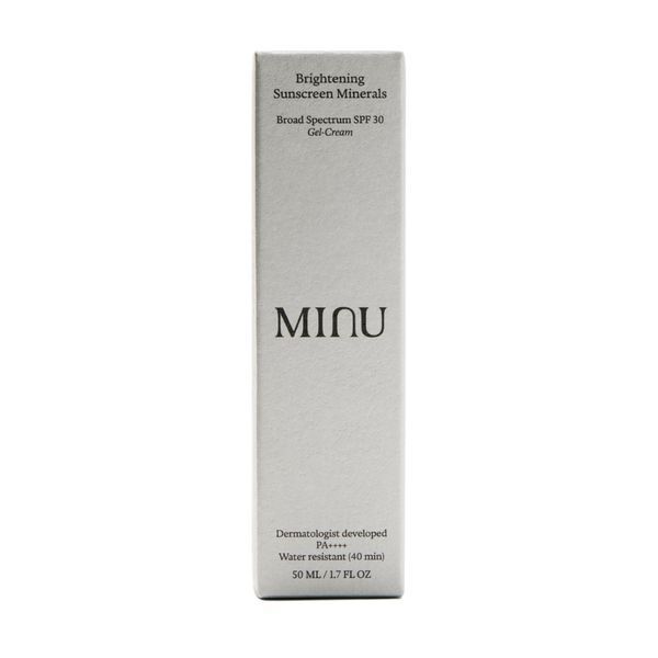 Солнцезащитный крем Minu Brightening Sunscreen Minerals Broad Spectrum SPF 30 Gel-Cream, 50 мл КОСМ01676 фото