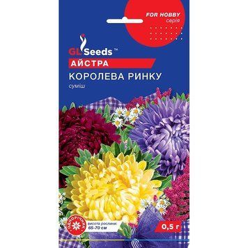 Семена Астра Королева рынка GL Seeds 0.3г (For Hobby1170) 4823096900353 фото