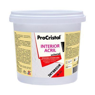 Шпатлівка ProCristal Interior Acryl ІР-22, 4.5 кг 1736502604 фото