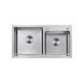 Кухонна мийка Kroner KRP Geb&uuml;rstet - 7843ZHM (3/1 мм) CV022805 фото 1