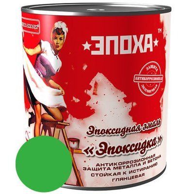 Емаль "ЕПОКСИДКА" ЕПОХА, темно-зелена, 3 кг (1391435937) 1391435937 фото
