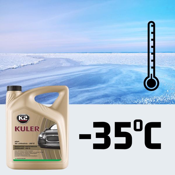 Рідина охолоджуюча Kuler Long Life G11 -35°C зелена 1 л K20261 фото