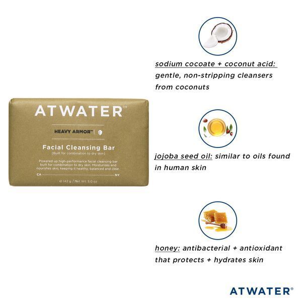 Косметичний засіб Atwater Heavy Armor Facial Cleansing Bar, 148 мл КОСМ03378 фото
