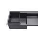 Кухонна мийка Kroner KRP Schwarze - 7848LHM PVD (3/1 мм) CV030023 фото 4
