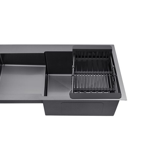 Кухонная мойка Kroner KRP Schwarze - 7848RHM PVD (3/1 мм) CV030024 фото