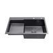 Кухонная мойка Kroner KRP Schwarze - 7848RHM PVD (3/1 мм) CV030024 фото 3