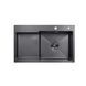 Кухонная мойка Kroner KRP Schwarze - 7848RHM PVD (3/1 мм) CV030024 фото 1