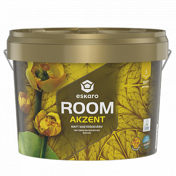 Акрилова фарба Eskaro Akzent Room шовковистий мат білий 2.7 л (42029) 42028 фото