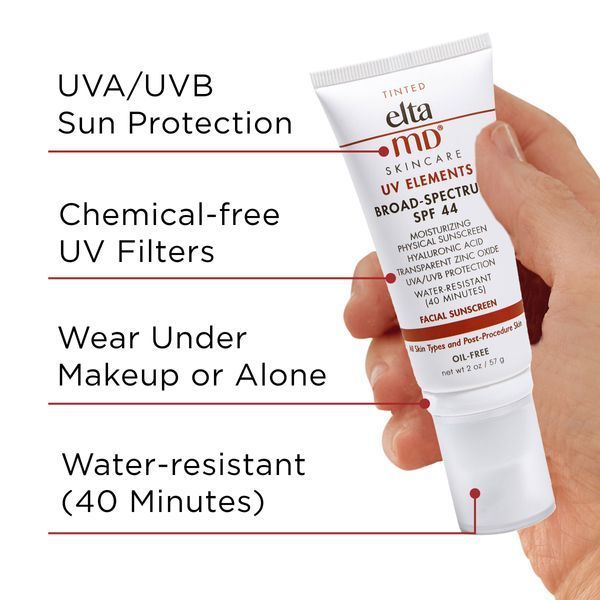 Сонцезахисний крем EltaMD UV Elements Broad-Spectrum Facial Sunscreen SPF 44, 59 мл КОСМ02344 фото