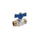 Кран кульовий Valves 1/2" ЗЗ PN30 синій метелик CV015550 фото 1