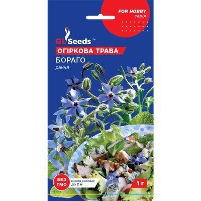 Насіння Прянощі Огіркова трава Бораго GL Seeds 1г (For Hobby851) 4823096903927 фото