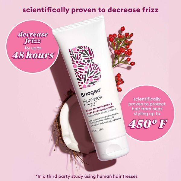 Косметичний засіб Briogeo Farewell Frizz Blow Dry Perfection Heat Protectant Cream, 118 мл КОСМ02880 фото