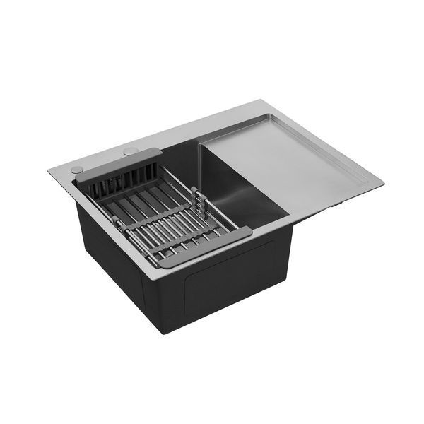 Кухонная мойка Kroner KRP Geb&uuml;rstet - 6350LHM (3/1 мм) CV031320 фото