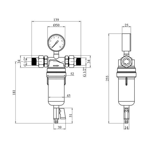 Фільтр самоочисний Karro Super 1/2" KR-88043 в коробці CV011423 фото