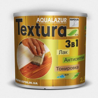 Лазур для дерева Aqualazur Textura Ispolin палісандр 2.5л LI25pal фото