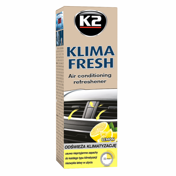 Очиститель для системы кондиционирования Klima Fresh аэрозоль лимон 150 мл K20059 фото