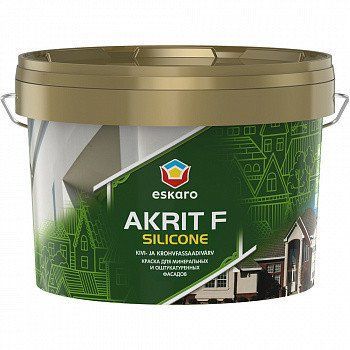 Фарба Eskaro Akrit Fasad Silicone біла 2,7 л (40317) 40316 фото