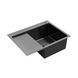 Кухонная мойка Kroner KRP Schwarze - 6350RHM PVD (3/1 мм) CV031323 фото 3