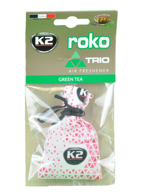 Ароматизатор для салону авто Roko Trio зелений чай 25 г K20320 фото