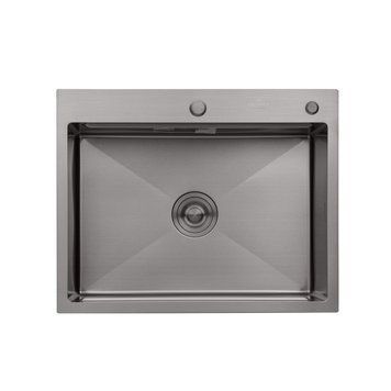 Кухонная мойка Kroner KRP Schwarze - 6350HM PVD (3/1 мм) CV031453 фото