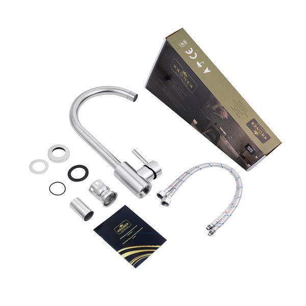 Змішувач для кухні Kroner KRP Edelstahl Klassisch - ESG035 CV023000 фото