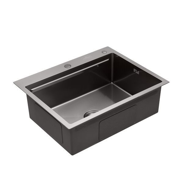Кухонная мойка Kroner KRP Schwarze - 6350HM PVD (3/1 мм) CV031453 фото