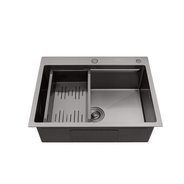Кухонная мойка Kroner KRP Schwarze - 6350HM PVD (3/1 мм) CV031453 фото