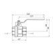 Кран кульовий Valves 1 1/4" ВВ PN30 синя ручка CV018790 фото 2