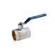 Кран кульовий Valves 1 1/4" ВВ PN30 синя ручка CV018790 фото 1