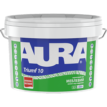 Лак мебельный AURA Triumf 10 Шелковисто-матовый, 0.75л (41964) 41966 фото