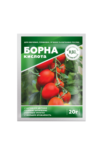 Добриво Ф-Борна кислота 20 г 3412_1 фото