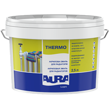 Акриловая эмаль для радиаторов Aura Luxpro Thermo глянцевая, 0.45л (39423) 43721 фото