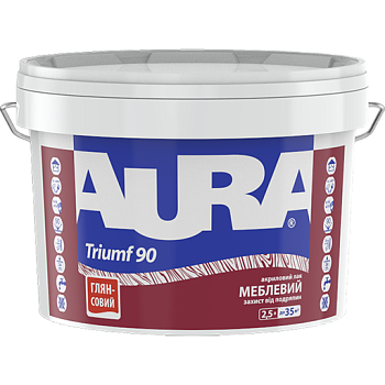 Лак мебельный AURA Triumf 90 глянцевый, 2.5л (41952) 41966 фото
