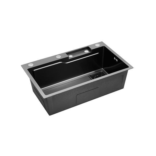 Кухонная мойка Kroner KRP Schwarze - SET7546HM PVD (3/0.7 мм) CV032277 фото