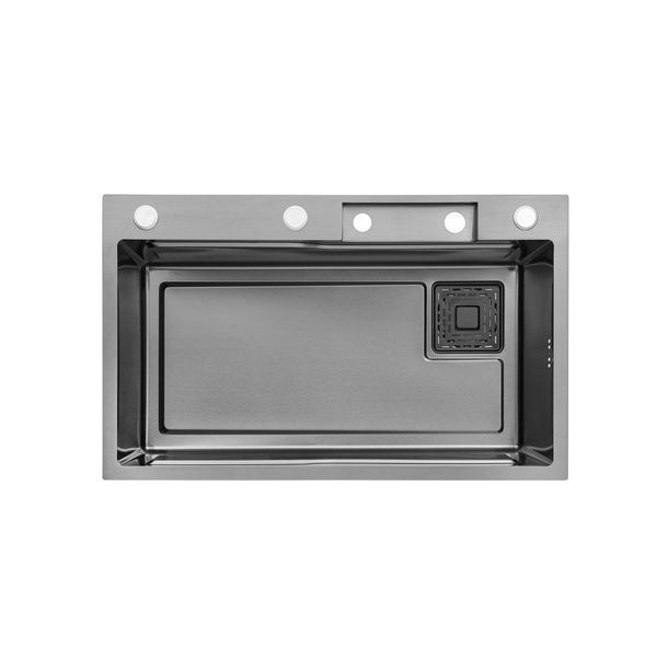 Кухонная мойка Kroner KRP Schwarze - SET7546HM PVD (3/0.7 мм) CV032277 фото