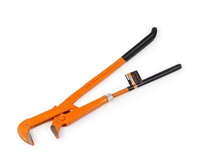 Ключ трубний Polax 90 градусів 2" резинова рукоятка (44-009) 70749243 фото