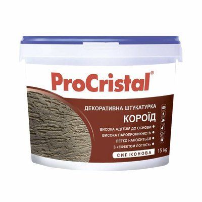 Декоративна силиконова штукатурка Короїд, ProCristal IР-53 Si, 25 кг 1726263661 фото