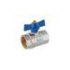Кран шаровой Valves 3/4" ВВ PN30 синий бабочка CV021902 фото 1