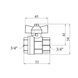 Кран шаровой Valves 3/4" ВВ PN30 синий бабочка CV021902 фото 2