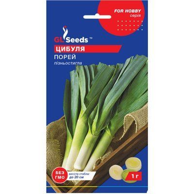 Насіння Цибуля на зелень Порей GL Seeds 1г (For Hobby215) 4823096901749 фото