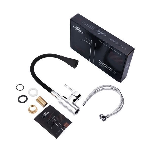 Змішувач для кухні Kroner KRP K&uuml;che - C031BLK CV024338 фото