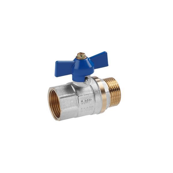 Кран кульовий Valves 3/4" ВЗ PN30 синій метелик CV017812 фото