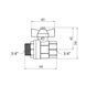 Кран кульовий Valves 3/4" ВЗ PN30 синій метелик CV017812 фото 2
