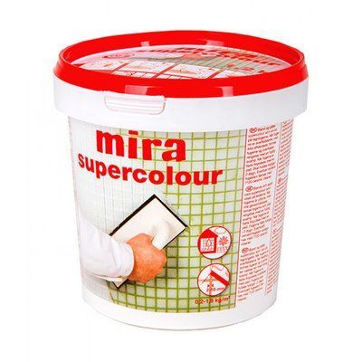 Дрібнозерниста фуга Темно-коричневий для заповнення швів Mira supercolour 148, 1.2кг 1861394646 фото